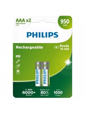 Pack de 2 Pilas AAA Philips...