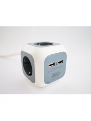 Regleta 3GO REG4CUBEUSB/ 4...