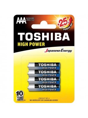 Pack de 4 Pilas AAA Toshiba...